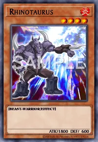 Rhinotaurus, Yu-Gi-Oh! card, FIRE