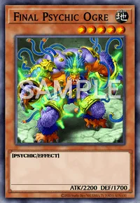 Final Psychic Ogre, Yu-Gi-Oh! card, EARTH