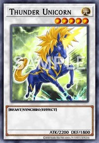Thunder Unicorn, Yu-Gi-Oh! card, LIGHT