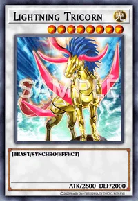 Lightning Tricorn, Yu-Gi-Oh! card, LIGHT