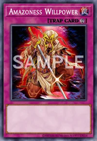 Amazoness Willpower, Yu-Gi-Oh! card, TRAP