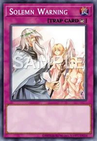 Solemn Warning, Yu-Gi-Oh! card, TRAP