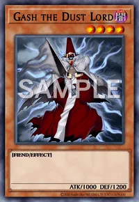 Gash the Dust Lord, Yu-Gi-Oh! card, DARK
