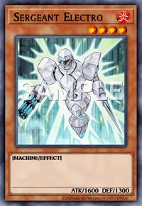 Sergeant Electro, Yu-Gi-Oh! card, FIRE