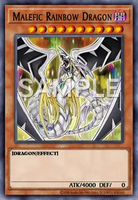 Malefic Rainbow Dragon, Yu-Gi-Oh! card, DARK