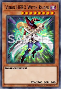 Vision HERO Witch Raider, Yu-Gi-Oh! card, DARK