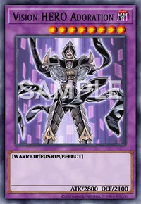 Vision HERO Adoration, Yu-Gi-Oh! card, DARK