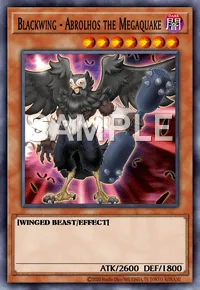 Blackwing - Abrolhos the Megaquake, Yu-Gi-Oh! card, DARK
