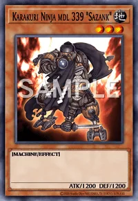 Karakuri Ninja mdl 339 "Sazank", Yu-Gi-Oh! card, EARTH