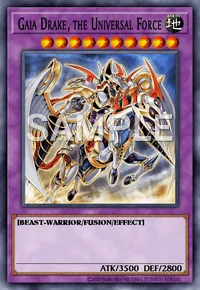 Gaia Drake, the Universal Force, Yu-Gi-Oh! card, EARTH