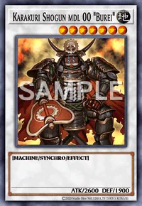 Karakuri Shogun mdl 00 "Burei", Yu-Gi-Oh! card, EARTH