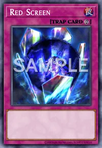 Red Screen, Yu-Gi-Oh! card, TRAP