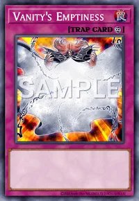 Vanity's Emptiness, Yu-Gi-Oh! card, TRAP