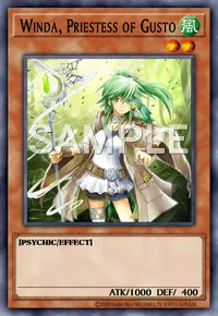 Winda, Priestess of Gusto, Yu-Gi-Oh! card, WIND