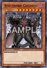 Steelswarm Caucastag, Yu-Gi-Oh! card, DARK
