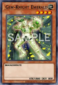 Gem-Knight Emerald, Yu-Gi-Oh! card, EARTH