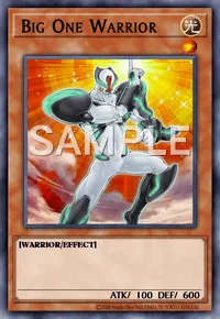 Big One Warrior, Yu-Gi-Oh! card, LIGHT