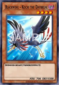 Blackwing - Kochi the Daybreak, Yu-Gi-Oh! card, DARK