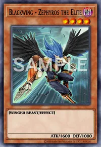 Blackwing - Zephyros the Elite, Yu-Gi-Oh! card, DARK