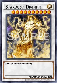 Stardust Divinity, Yu-Gi-Oh! card, LIGHT
