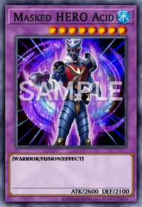 Masked HERO Acid, Yu-Gi-Oh! card, WATER