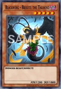 Blackwing - Brisote the Tailwind, Yu-Gi-Oh! card, DARK