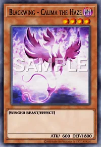 Blackwing - Calima the Haze, Yu-Gi-Oh! card, DARK
