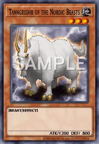 Tanngrisnir of the Nordic Beasts, Yu-Gi-Oh! card, EARTH