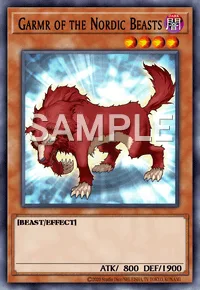 Garmr of the Nordic Beasts, Yu-Gi-Oh! card, DARK