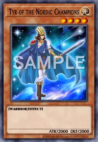 Tyr of the Nordic Champions, Yu-Gi-Oh! card, LIGHT