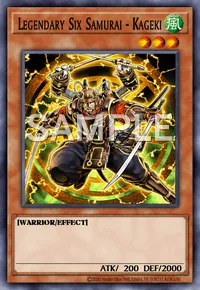Legendary Six Samurai - Kageki, Yu-Gi-Oh! card, WIND