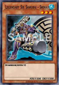 Legendary Six Samurai - Shinai, Yu-Gi-Oh! card, WATER