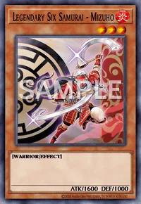 Legendary Six Samurai - Mizuho, Yu-Gi-Oh! card, FIRE
