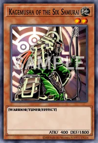 Kagemusha of the Six Samurai, Yu-Gi-Oh! card, EARTH