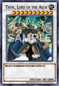 Thor, Lord of the Aesir, Yu-Gi-Oh! card, EARTH