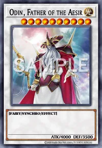 Odin, Father of the Aesir, Yu-Gi-Oh! card, LIGHT