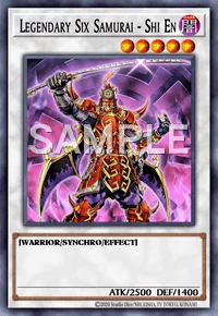 Legendary Six Samurai - Shi En, Yu-Gi-Oh! card, DARK
