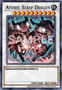 Atomic Scrap Dragon, Yu-Gi-Oh! card, EARTH