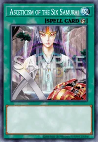 Asceticism of the Six Samurai, Yu-Gi-Oh! card, SPELL