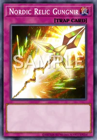 Nordic Relic Gungnir, Yu-Gi-Oh! card, TRAP