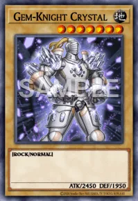 Gem-Knight Crystal, Yu-Gi-Oh! card, EARTH
