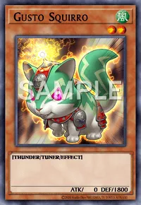 Gusto Squirro, Yu-Gi-Oh! card, WIND