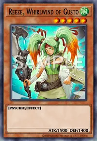 Reeze, Whirlwind of Gusto, Yu-Gi-Oh! card, WIND