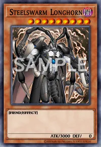 Steelswarm Longhorn, Yu-Gi-Oh! card, DARK