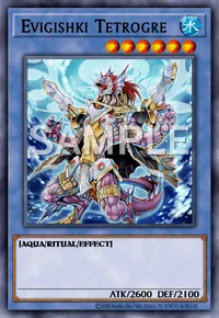 Evigishki Tetrogre, Yu-Gi-Oh! card, WATER