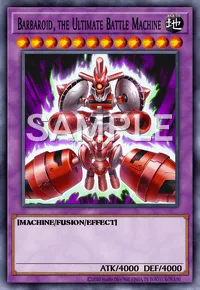 Barbaroid, the Ultimate Battle Machine, Yu-Gi-Oh! card, EARTH