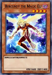 Burgundy the Magic Elf, Yu-Gi-Oh! card, DARK