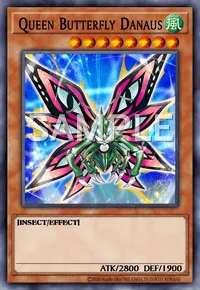 Queen Butterfly Danaus, Yu-Gi-Oh! card, WIND