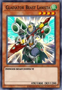 Gladiator Beast Lanista, Yu-Gi-Oh! card, WIND