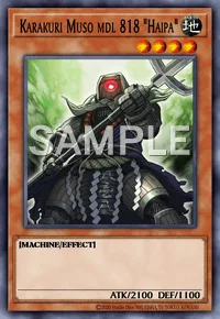 Karakuri Muso mdl 818 "Haipa", Yu-Gi-Oh! card, EARTH